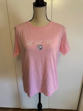 LSU Pink Logo Tee